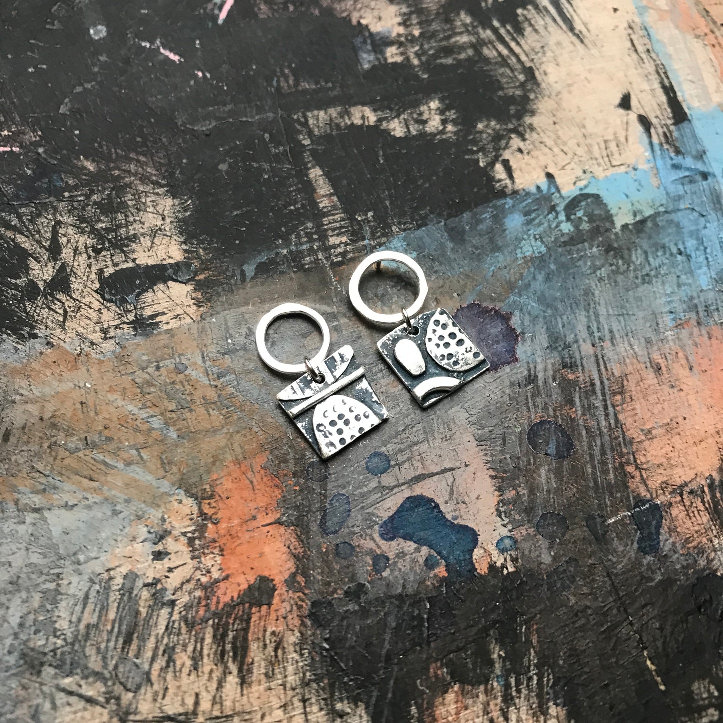 The COLLAGE FUSION earrings no. 2