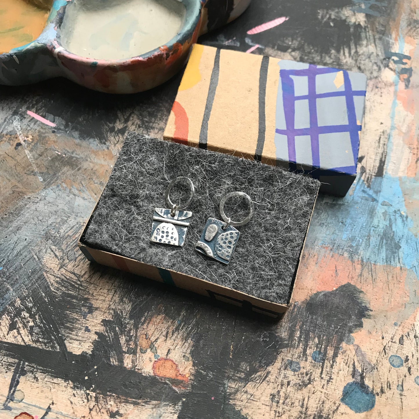 The COLLAGE FUSION earrings no. 2