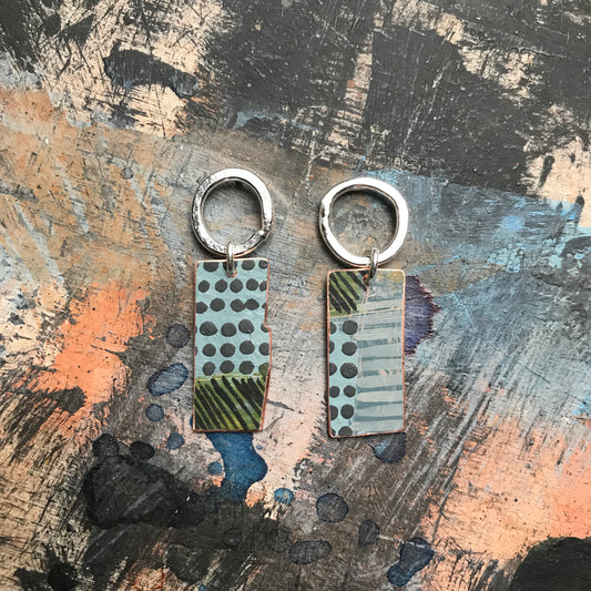 the UNHURRIED & INDEPENDENT earrings
